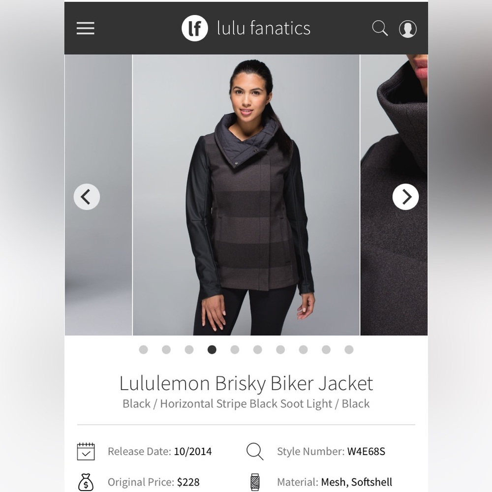 Lululemon Brisky Biker Jacket